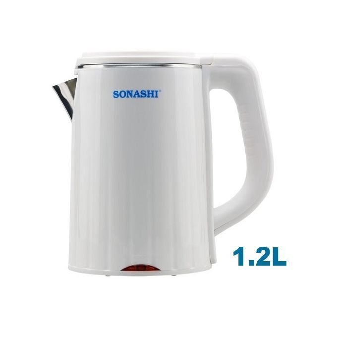 Bouilloire Electrique Sans Fil en Inox 1.2L 1620W Sonashi SKT-1201N – Image 3