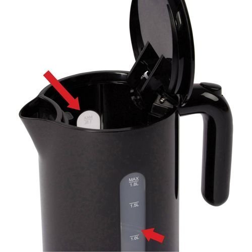 Bouilloire Électrique Sans Fil 1,8 L 2200 W Clatronic Wk3452 Noir – Image 7