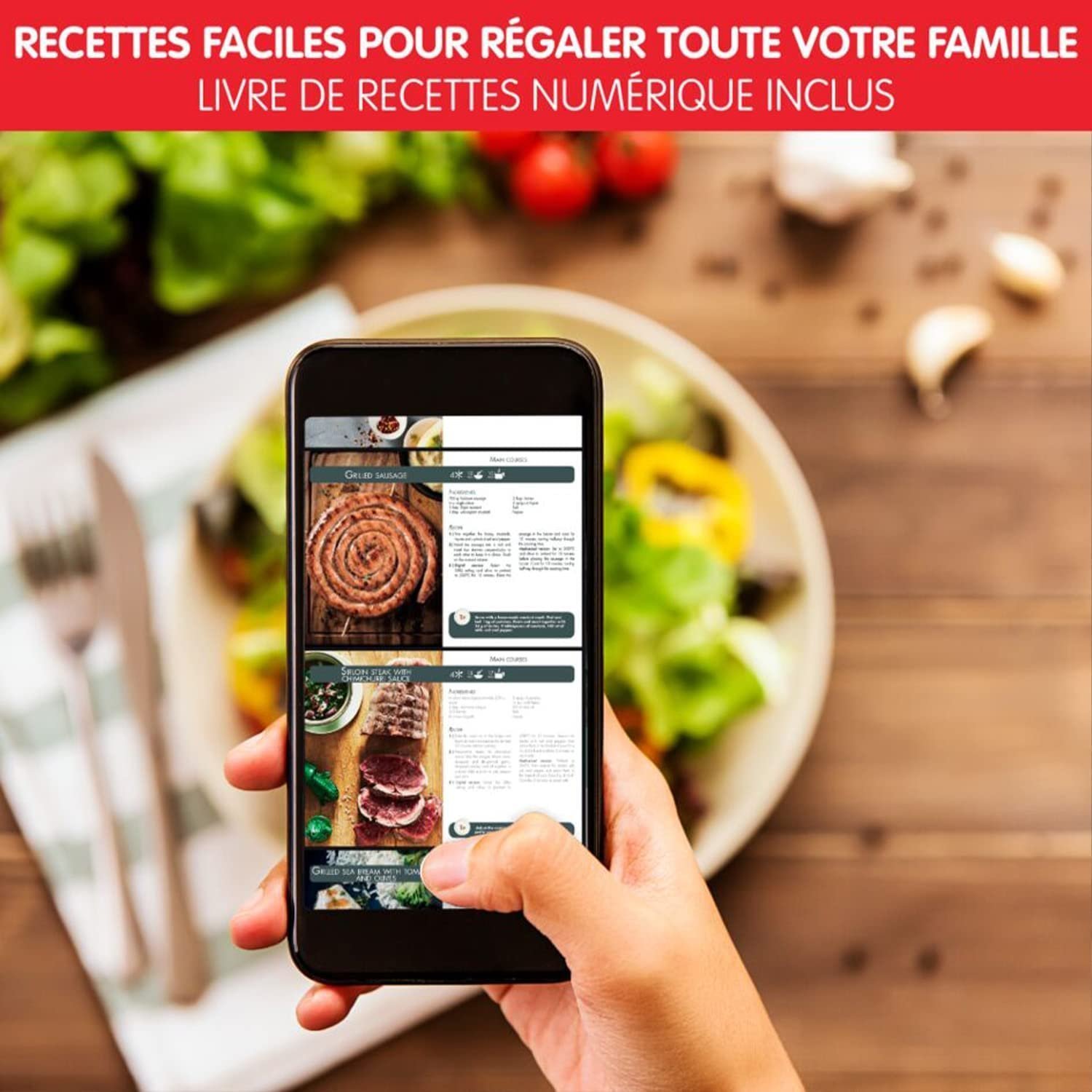 Friteuse Sans Huile 2 En1 4,2L 8 Programmes Moulinex EZ505D10 – Image 7