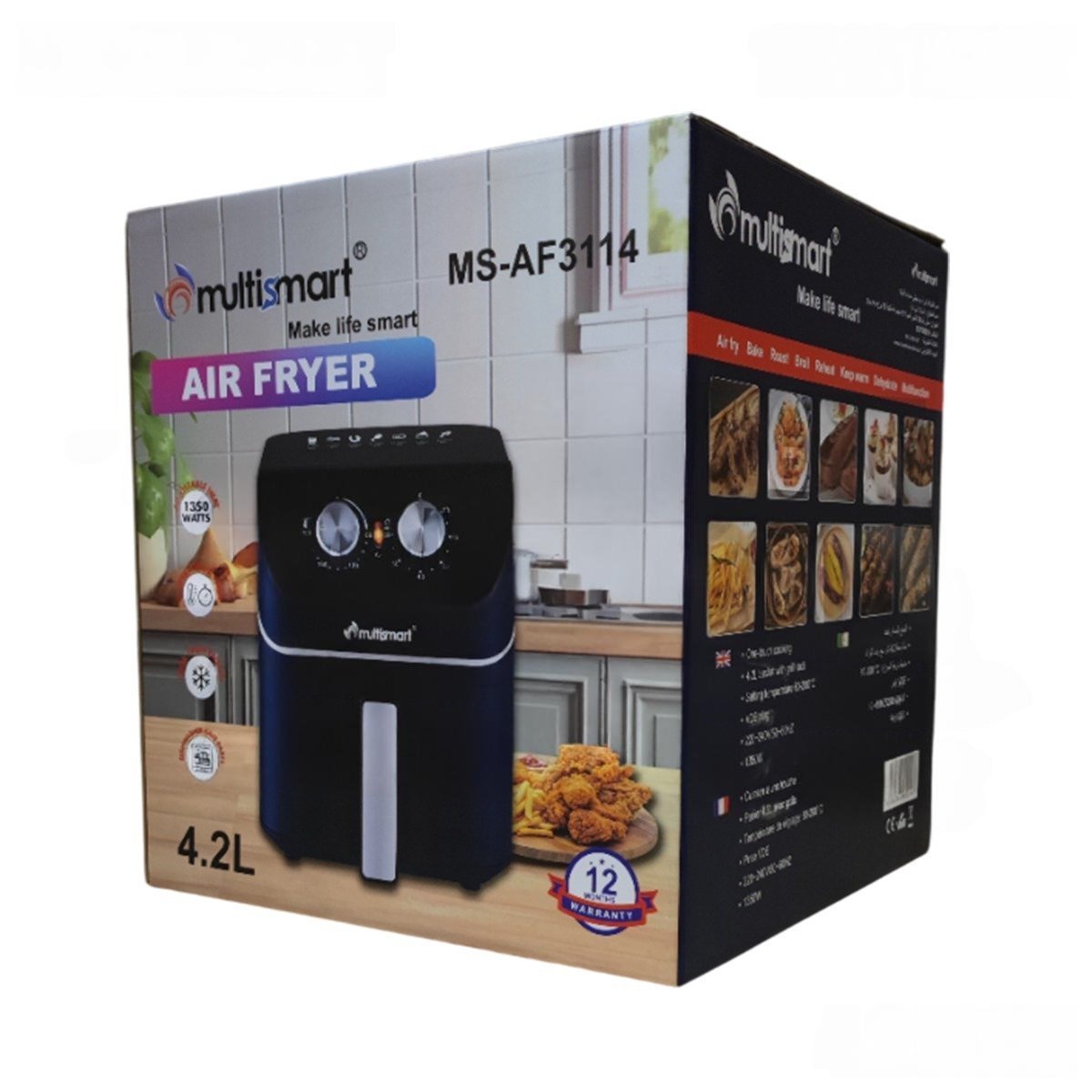 Friteuse sans Huile 4.2L FryForce 360° Degree Technology MultiSmart MS-AF3114 – Image 2