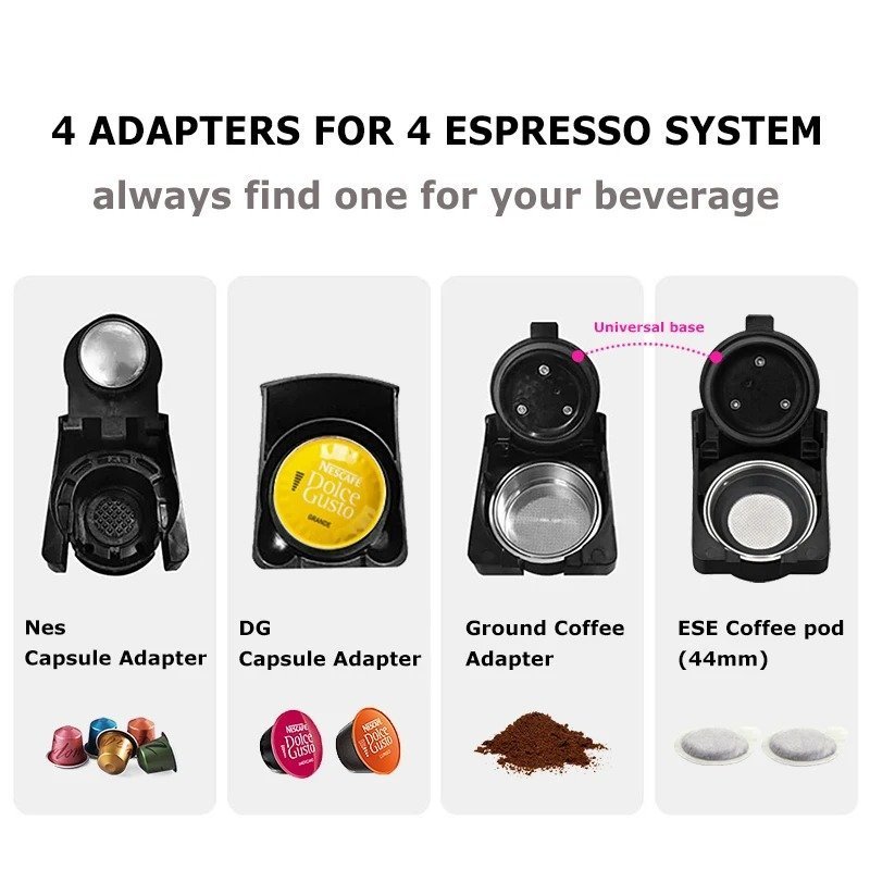 Cafetière 4 en 1 Multi-Capsules 20Bar 1450W Tirexx – Image 3