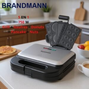 Panineuse inox 5 En 1 -  750W BRANDMANN SM004