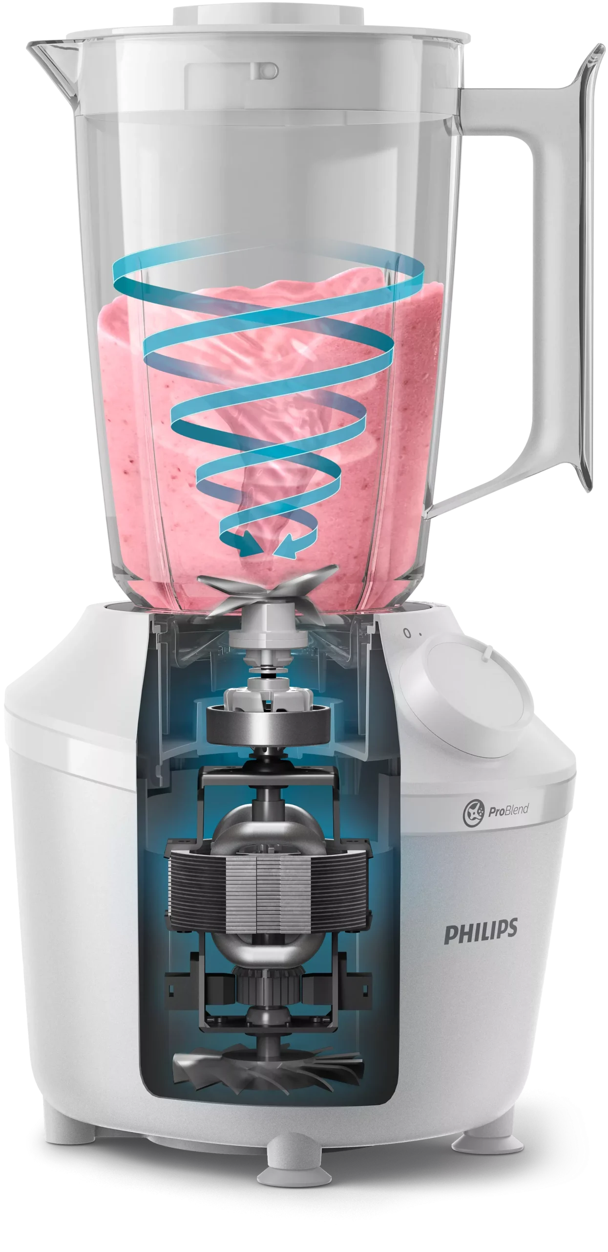 Blender Professionnel 450W Avec Technologie ProBlend Series 3000 Philips HR2041/30 – Image 3