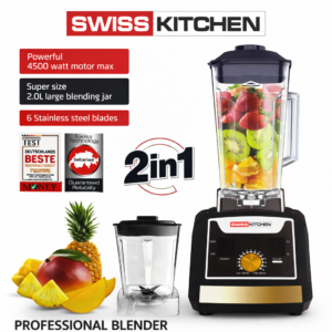 Blender 2 en 1 - 4500W 6 Lames SwissKitchen