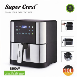 AirFryer inox 10 L 1800 W SuperCrest SCT-9028A