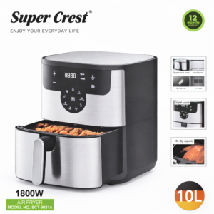 AirFryer inox 10 L 1800 W SuperCrest SCT-9031A
