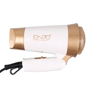 Sèche-cheveux de Voyage Pliable Professional 1800W Avec Températures Réglables Enzo EN-607
