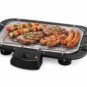 Barbecue électrique 2000 W L38×P22 CM Thermostat réglable, résistance et grille amovibles Saurex Electro
