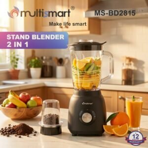 Blender En verre 2 en 1 - 1.5L - 400W MultiSmart MS-BD5215 Noir