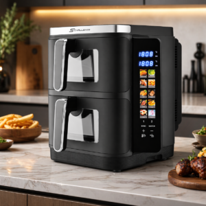 Airfryer double stack Digital 11L 2800W  Avec Fenêtre Visible Schalleng AMB-31AF