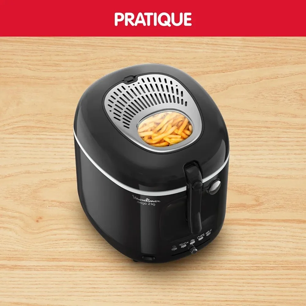 Friteuse Moulinex Classique Mega XXL, 2Kg, 1800W, Inox/Noir - AM480870 – Image 6