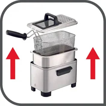 FRITEUSE SEMI-PROFESSIONNELLE TEFAL original -3 L-2200 W- EASY PRO PREMIUM FR338070 – Image 2