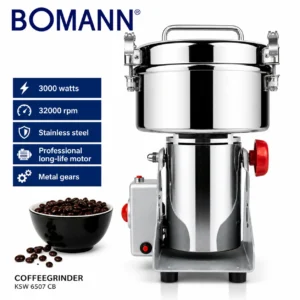Moulin Professionnel à café et épices 1 KG 3000W Bomann KSW 6504 CB