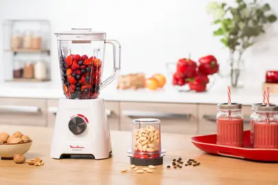 Blender Électrique 600W 2L Avec Broyeur Et Hachoir Inclus Blandforce 2 Moulinex LM423125 – Image 3