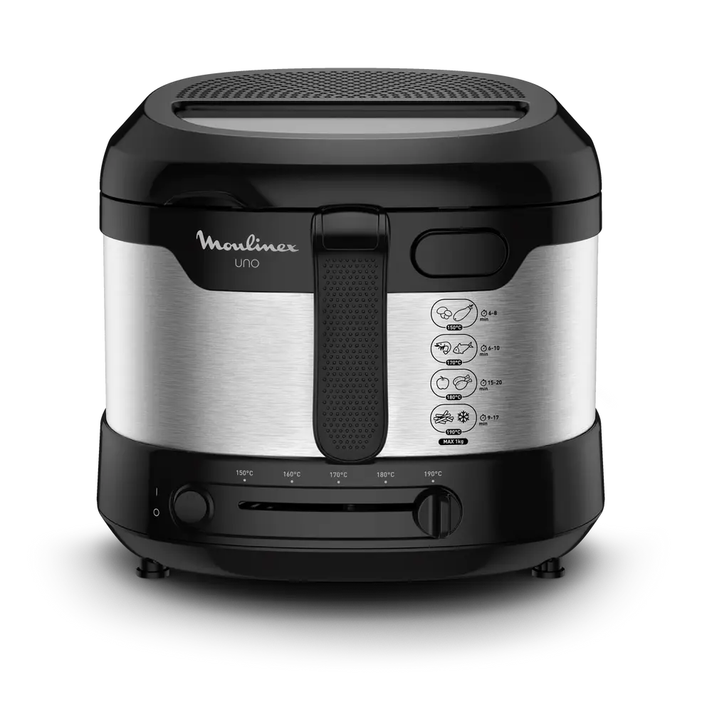Friteuse 1.5L 1600W Uno Noir Moulinex Originnal inox AF215D10