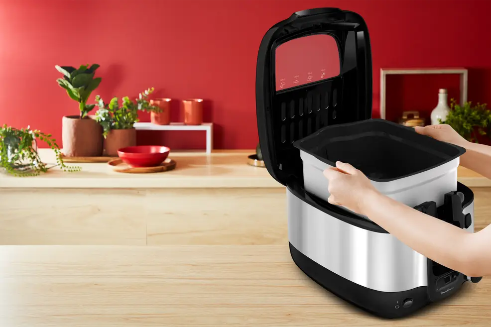 FRITEUSE MOULINEX SUPER UNO 1.5KG INOX/NOIR AM316D10 – Image 4