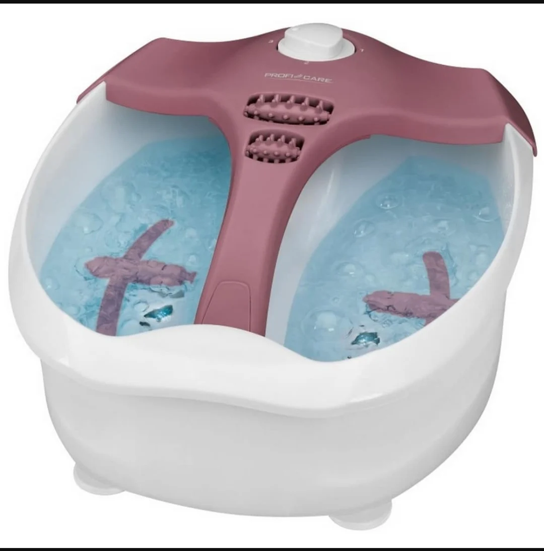 Appareil De Massage Et Bain De Pieds ProfiCare pc-fm3027 Blanc_Bordeaux