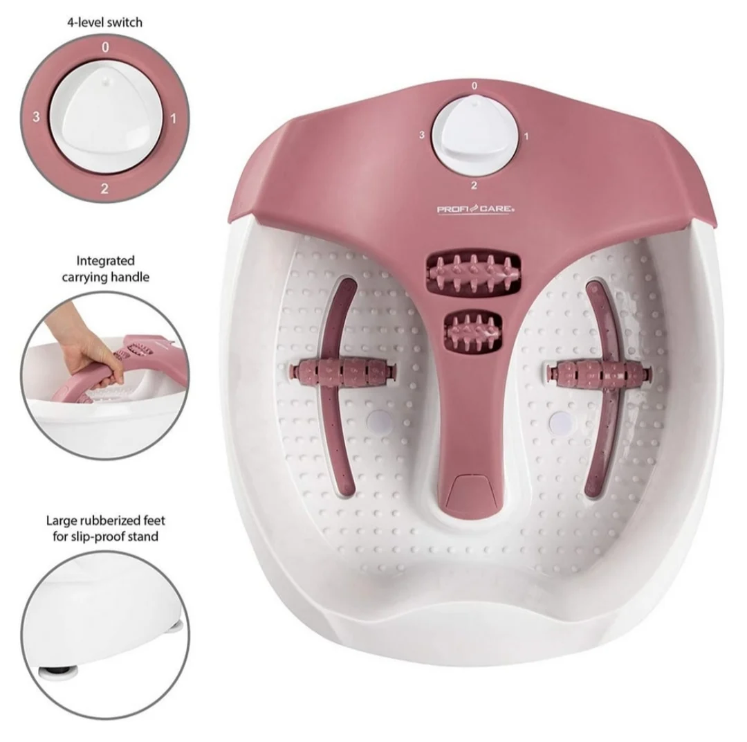 Appareil De Massage Et Bain De Pieds ProfiCare pc-fm3027 Blanc_Bordeaux – Image 5