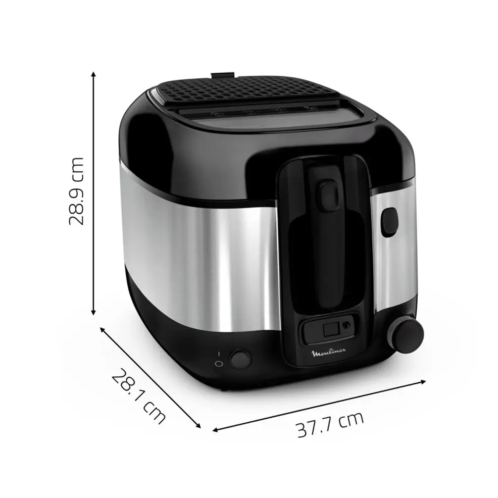 FRITEUSE MOULINEX SUPER UNO 1.5KG INOX/NOIR AM316D10 – Image 7