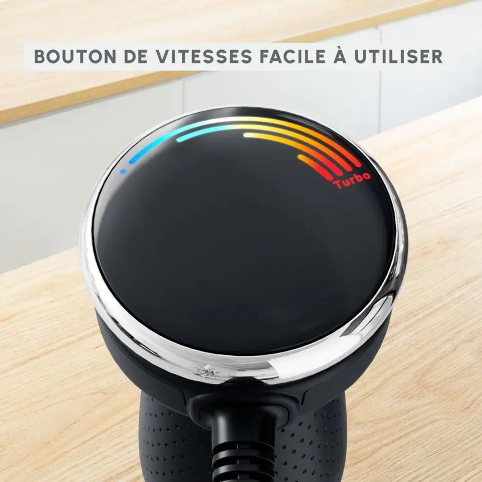 Mixeur Plongeant 1000W Avec Technologie Powelix Et 20 Vitesses Quickchef+ Moulinex DD673810 – Image 6