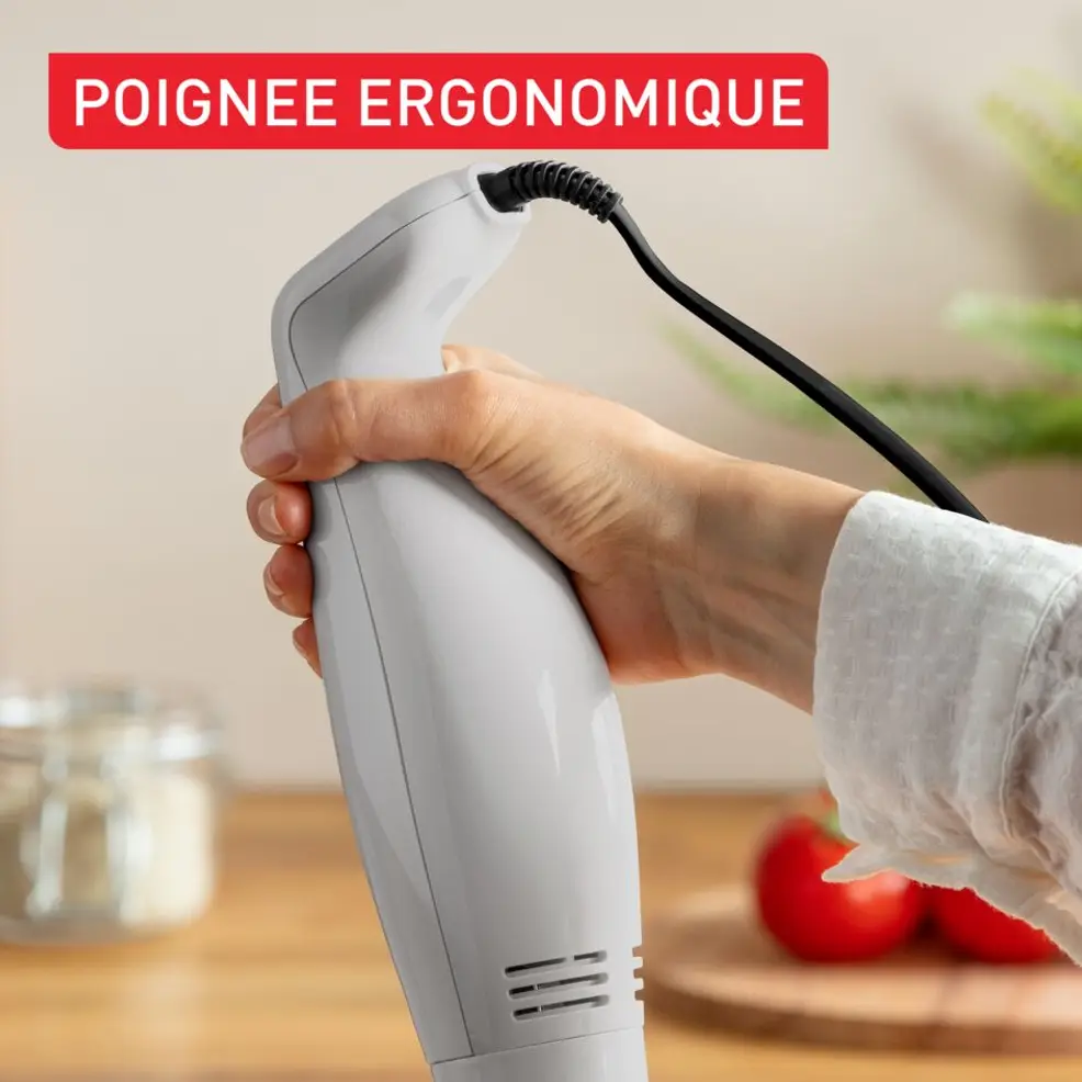 Mixeur Plongeant 350W À Lames Inox Zelkrom Tefal HB12AN10 Blanc – Image 7
