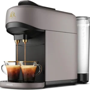 Machine à Café à Capsules  limestone grey Reconnaissance des Capsules Doubles Philips L’Or Barista  Absolu LM9512