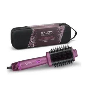 Brosse 2 en 1 - Brosse soufflante et Brosse Lissante Professional 1500W 2 en 1 ENZO Original EN-4110 rose